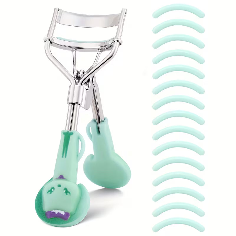 1pc Portable Eyelash Curler and 15 Pads,