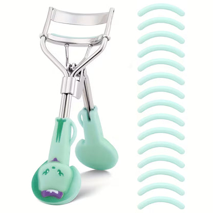 1pc Portable Eyelash Curler and 15 Pads,