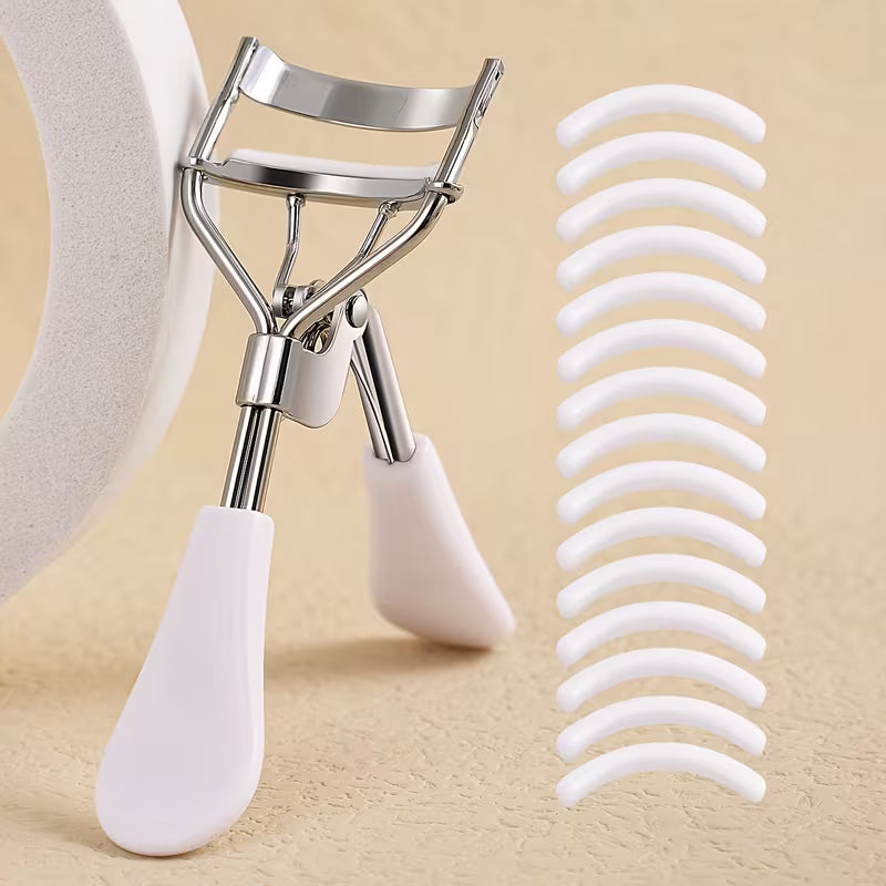 1pc Portable Eyelash Curler and 15 Pads,