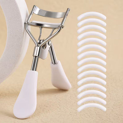 1pc Portable Eyelash Curler and 15 Pads,